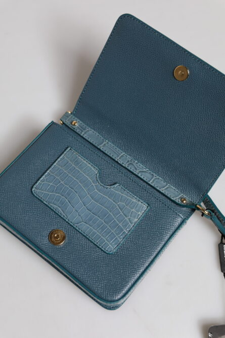 Green Exotic Leather DG Plaque Crossbody Mini Bag - Image 15