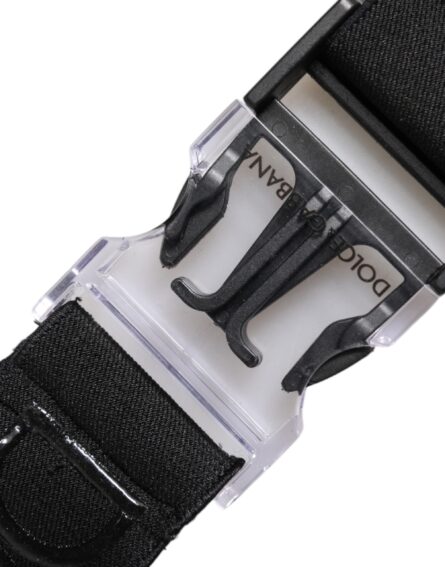 Black Stretch Polyester Rubberised DG Logo Keychain - Image 7
