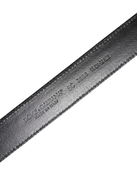 Black Brown Leather Classic Metal Buckle Belt - Image 9
