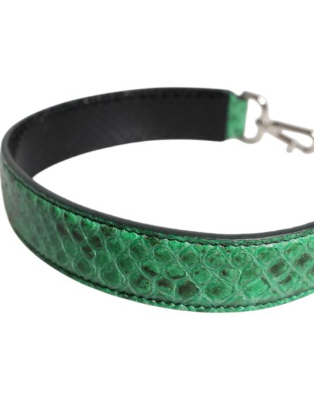 Black Green Exotic Leather Bag Shoulder Strap - Image 7
