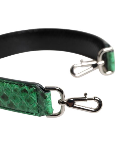 Black Green Exotic Leather Bag Shoulder Strap - Image 9