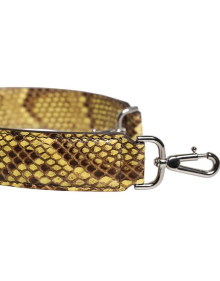 Yellow Exotic Leather Bag Shoulder Strap - Image 7