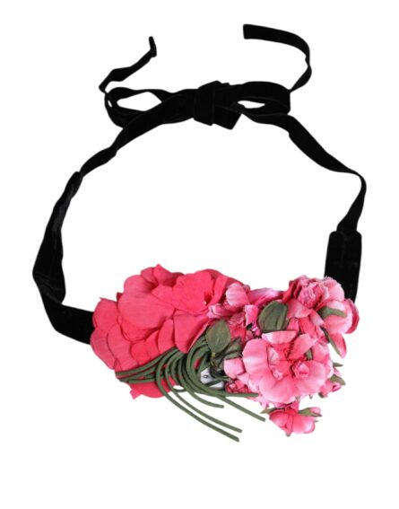 Multicolor Floral Applique Detail Tie Belt - Image 7