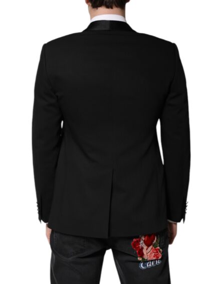 Black Single Breasted Men Coat MARTINI Blazer - Image 4