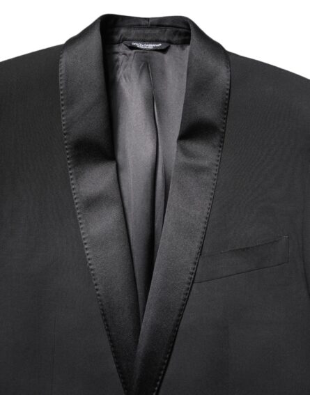 Black Single Breasted Men Coat MARTINI Blazer - Image 5