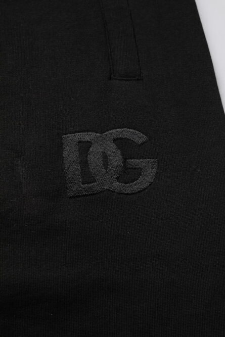 Black Cotton Mid Waist Jogger Sweatpants Pants - Image 6