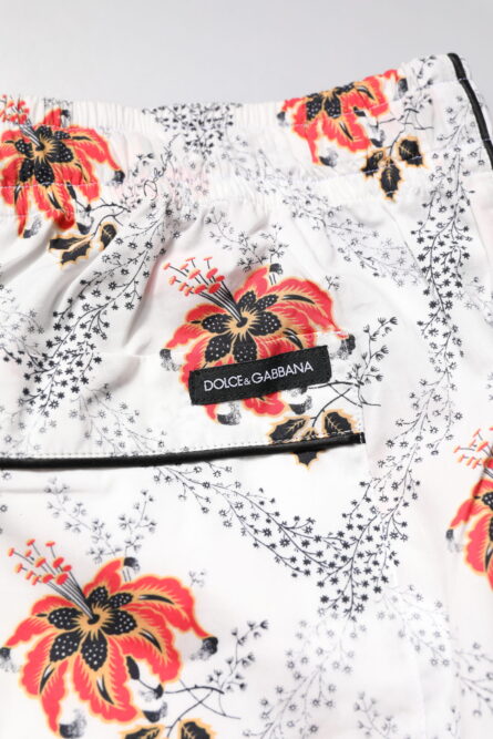 Multicolor Floral Print Cotton Pajama Set Sleepwear - Image 15