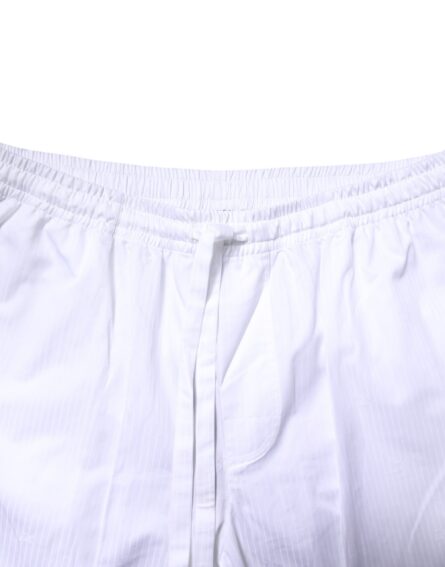 White Cotton Shirt Pants Pajama Set Sleepwear - Image 15