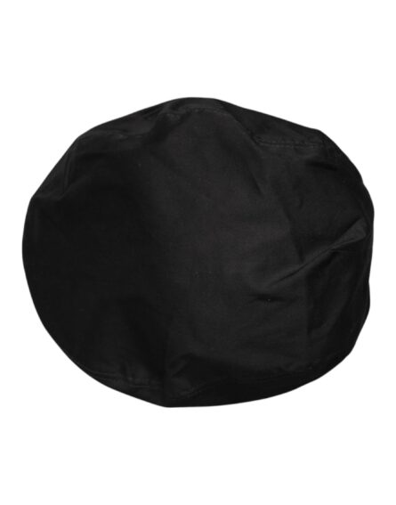 Black Cotton Newsboy Capello Cabbie Hat - Image 12
