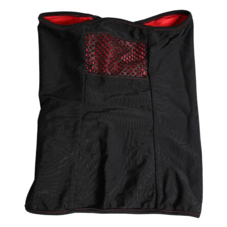 Black Nylon Knitted Neck Warmer Balaclava Scarf - Image 3