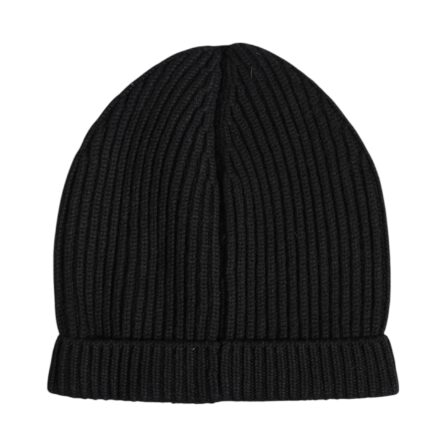 Black Cashmere Knitted Winter Beanie Hat - Image 5