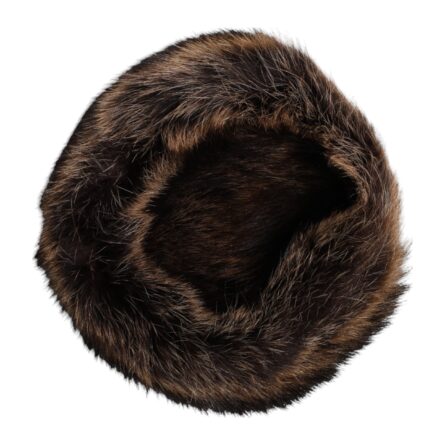 Brown Fur Women Bucket Hat - Image 5