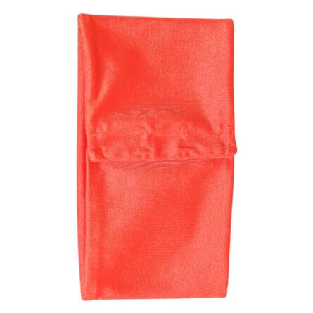 Orange Nylon Stretch Women Neck Warmer Scarf - Image 5