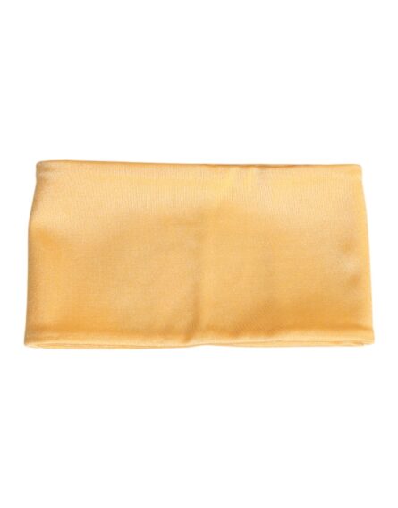 Yellow Nylon Stretch Women Neck Warmer Scarf - Image 3