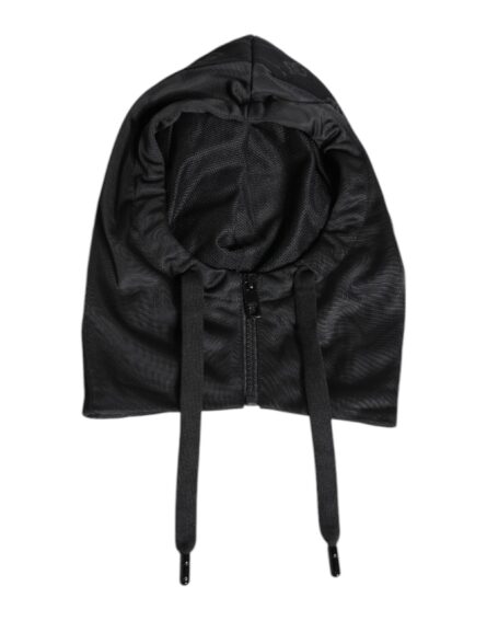 Black Polyester Whole Head Wrap Hat - Image 4