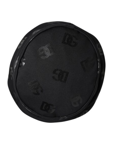Black DG Monogram Polyester Jacquard Bucket Hat - Image 3