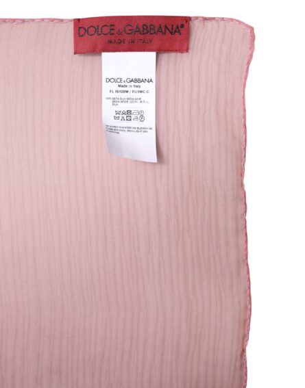 Pink Silk Rectangle Women Wrap Shawl Scarf - Image 4