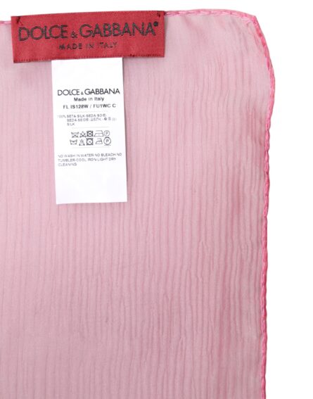 Pink Silk Rectangle Women Wrap Shawl Scarf - Image 5