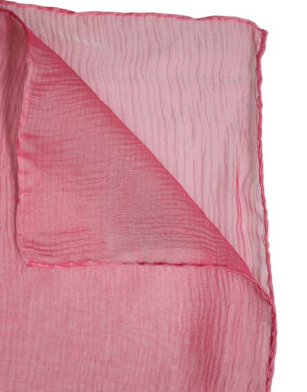 Pink Silk Rectangle Women Wrap Shawl Scarf - Image 6