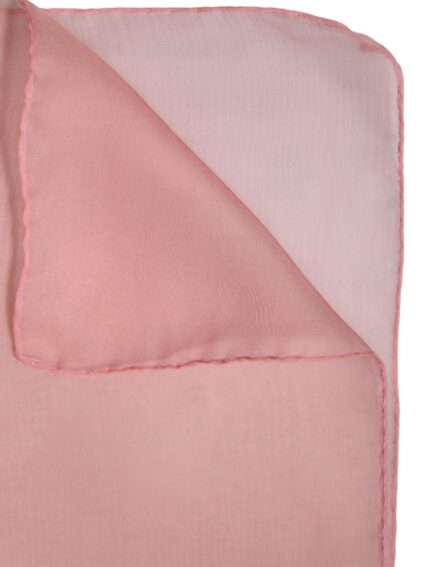 Pink Silk Rectangle Women Wrap Shawl Scarf - Image 5