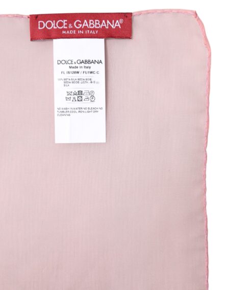 Pink Silk Rectangle Women Wrap Shawl Scarf - Image 6