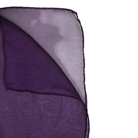 Purple Silk Rectangle Wrap Shawl Scarf - Image 6