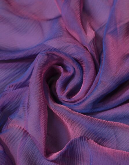 Purple Silk Rectangle Wrap Shawl Scarf - Image 4