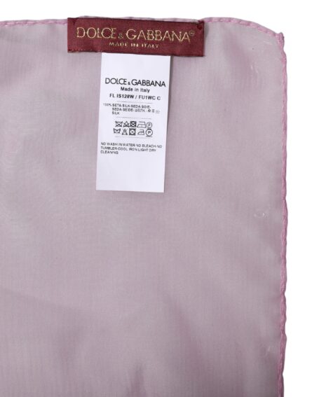 Pink Silk Rectangle Women Wrap Shawl Scarf - Image 6