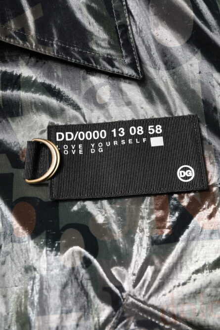 Green DG Logo Print Bomber Full Zip Jacket - Image 13
