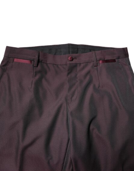 Maroon Single Breasted Formal 2 Piece Suit - Image 6