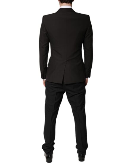 Black Single Breasted Formal 3 Piece Suit - Image 4
