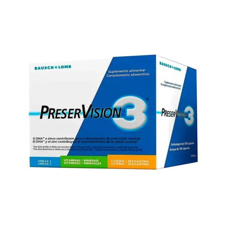 Bausch+lomb Preservision Pack Of 3 Months 180 Capsules - Image 1
