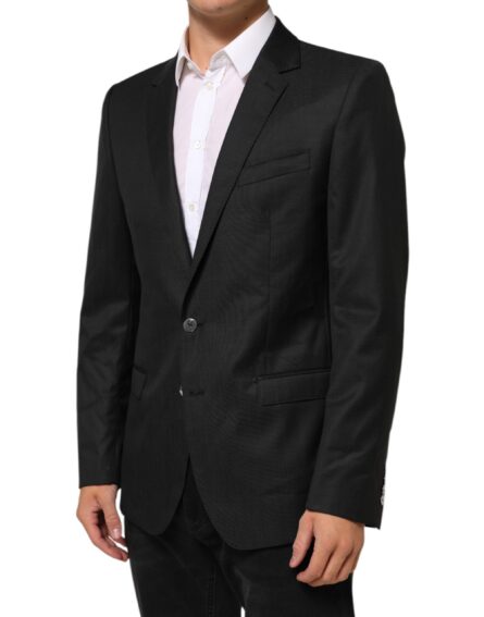 Black Single Breasted Men Coat MARTINI Blazer - Image 9