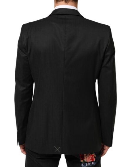 Black Single Breasted Men Coat MARTINI Blazer - Image 10