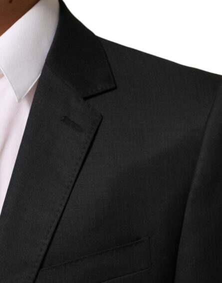Black Single Breasted Men Coat MARTINI Blazer - Image 4